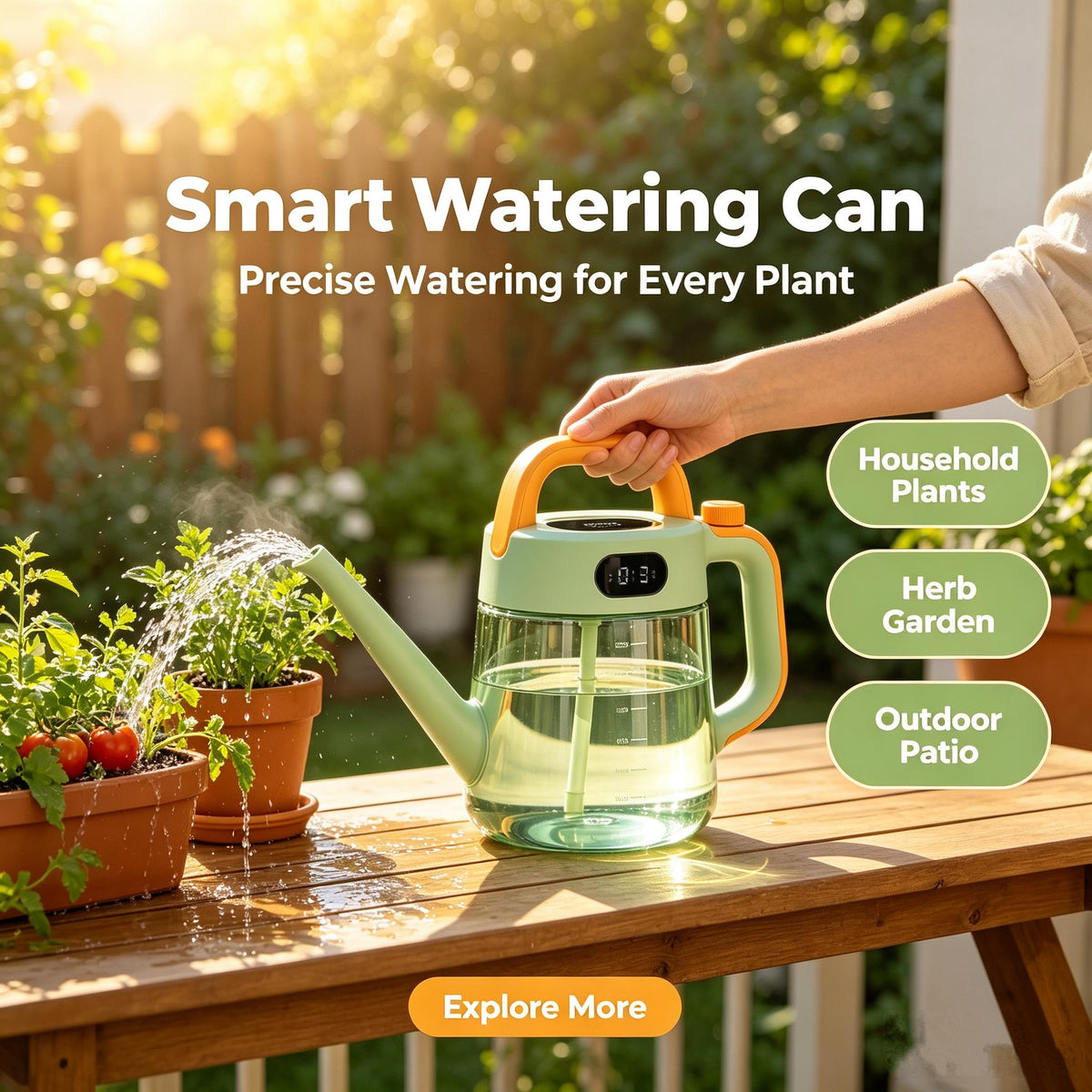 🌹HUMMERRS Smart Watering Can, Indoor Plants, Garden and Outdoor Use