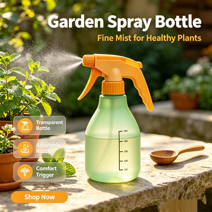🌿HUMMERRS Garden Spray Bottle, Adjustable Nozzle Plant Mister Spray Bottle with Scale, Comfort Trigger Hand Sprayer for Indoor Outdoor Houseplants, Garden Watering, Cleaning